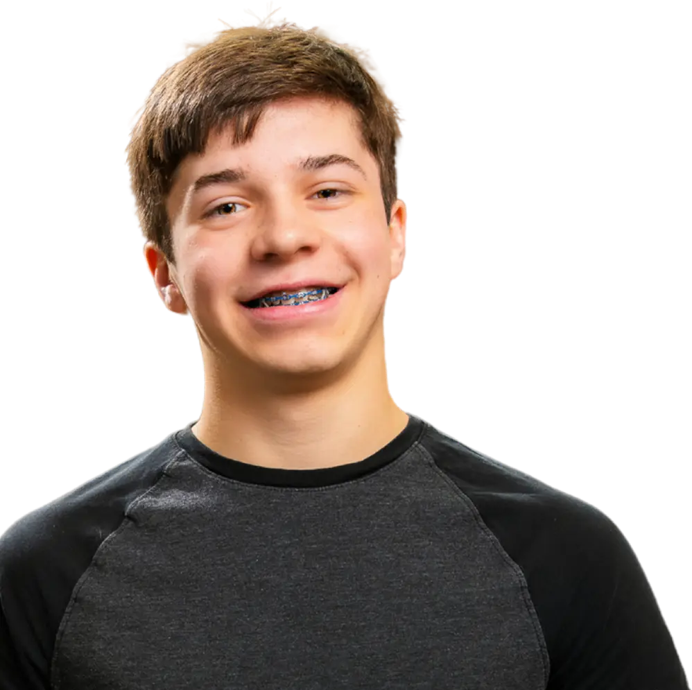 happy and smiling young teen